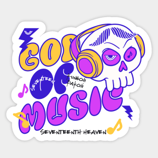 Seventeen svt god of music typography carat | Morcaworks Sticker